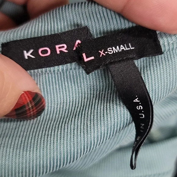 Koral Muscle Marlow Tank Top Aquamarine - Picture 9 of 10